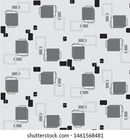 Abstract vector monochrome background. Halftone illustration pattern