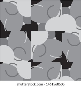 Abstract vector monochrome background. Halftone illustration pattern