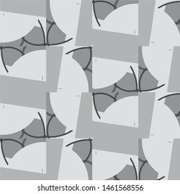 Abstract vector monochrome background. Halftone illustration pattern