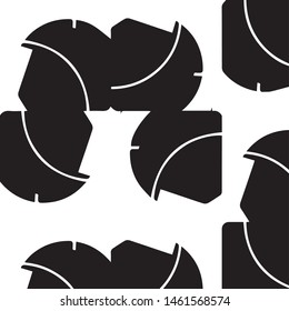 Abstract vector monochrome background. Halftone illustration pattern