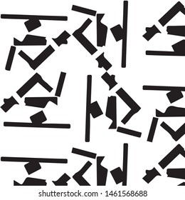 Abstract vector monochrome background. Halftone illustration pattern