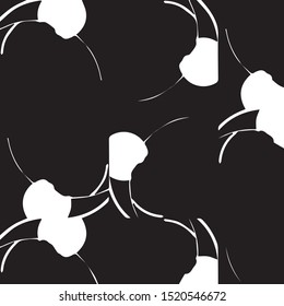 Abstract vector monochrome background. Halftone illustration pattern