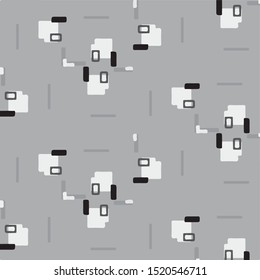 Abstract vector monochrome background. Halftone illustration pattern