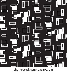 Abstract vector monochrome background. Halftone illustration pattern