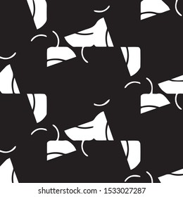 Abstract vector monochrome background. Halftone illustration pattern