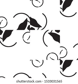 Abstract vector monochrome background. Halftone illustration pattern