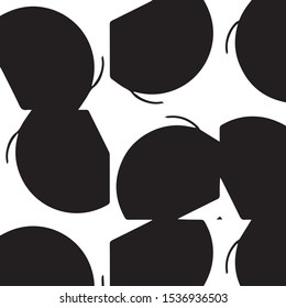 Abstract vector monochrome background. Halftone illustration pattern