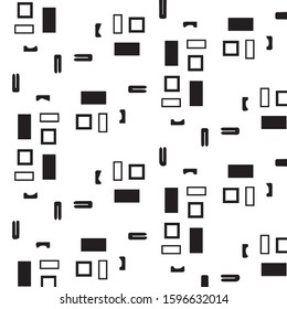 Abstract vector monochrome background. Halftone illustration pattern