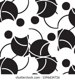 Abstract vector monochrome background. Halftone illustration pattern