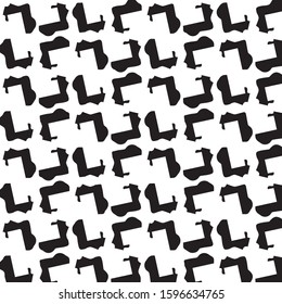 Abstract vector monochrome background. Halftone illustration pattern