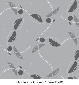 Abstract vector monochrome background. Halftone illustration pattern