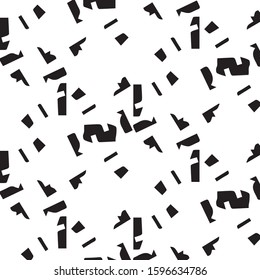 Abstract vector monochrome background. Halftone illustration pattern