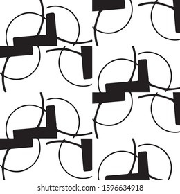 Abstract vector monochrome background. Halftone illustration pattern