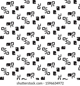 Abstract vector monochrome background. Halftone illustration pattern