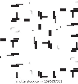 Abstract vector monochrome background. Halftone illustration pattern