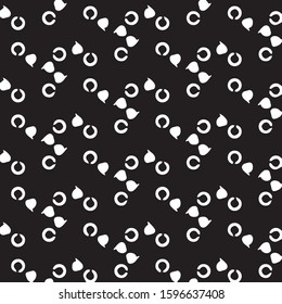 Abstract vector monochrome background. Halftone illustration pattern