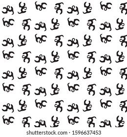 Abstract vector monochrome background. Halftone illustration pattern