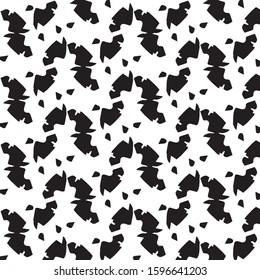 Abstract vector monochrome background. Halftone illustration pattern