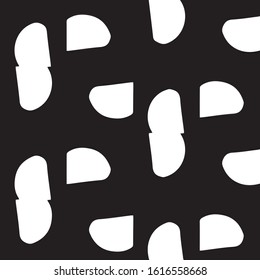 Abstract vector monochrome background. Halftone illustration pattern