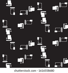 Abstract vector monochrome background. Halftone illustration pattern