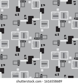 Abstract vector monochrome background. Halftone illustration pattern