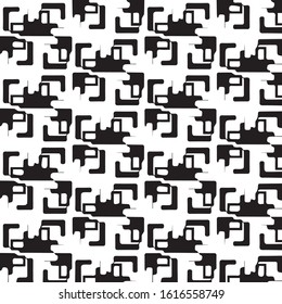 Abstract vector monochrome background. Halftone illustration pattern