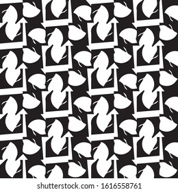 Abstract vector monochrome background. Halftone illustration pattern