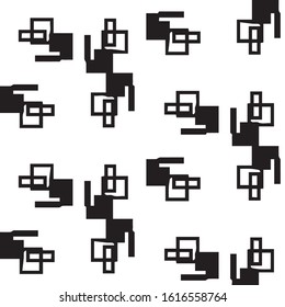 Abstract vector monochrome background. Halftone illustration pattern
