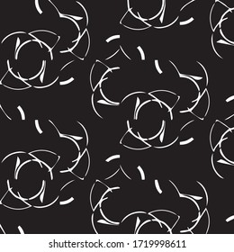 Fondo monocromo del vector abstracto. Patrón de ilustración de semitono