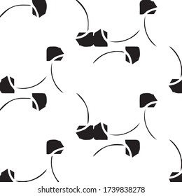 Resumen del fondo monocromo vectorial. Patrón de ilustración de semitono