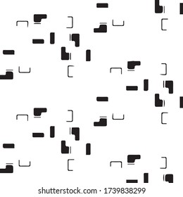 Abstract vector monochrome background. Halftone illustration pattern