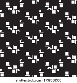 Abstract vector monochrome background. Halftone illustration pattern