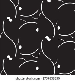 Resumen del fondo monocromo vectorial. Patrón de ilustración de semitono