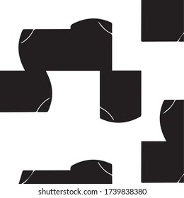 Abstract vector monochrome background. Halftone illustration pattern
