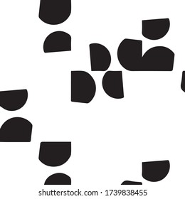 Abstract vector monochrome background. Halftone illustration pattern