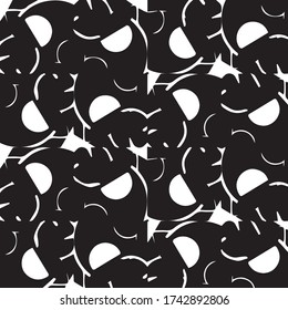Abstract vector monochrome background. Halftone illustration pattern