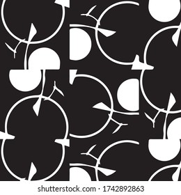Resumen del fondo monocromo vectorial. Patrón de ilustración de semitono
