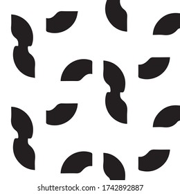 Abstrakter Vektor monochrome Hintergrund. Halftone-Illustrationsmuster