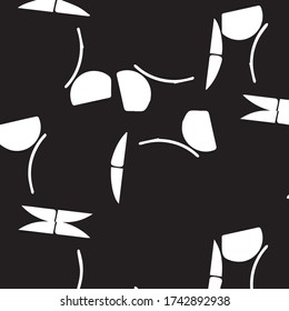 Abstrakter Vektor monochrome Hintergrund. Halftone-Illustrationsmuster