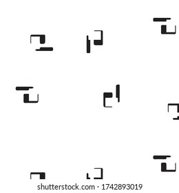 Abstract vector monochrome background. Halftone illustration pattern