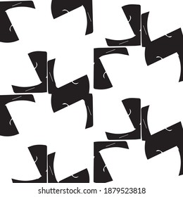 Abstract vector monochrome background. Halftone illustration pattern
