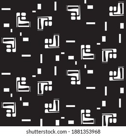 Abstract vector monochrome background. Halftone illustration pattern