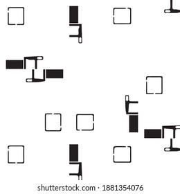 Resumen del fondo monocromo vectorial. Patrón de ilustración de semitono