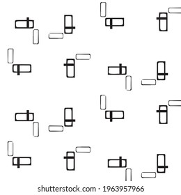 Abstract vector monochrome background. Halftone illustration pattern