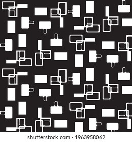 Abstract vector monochrome background. Halftone illustration pattern