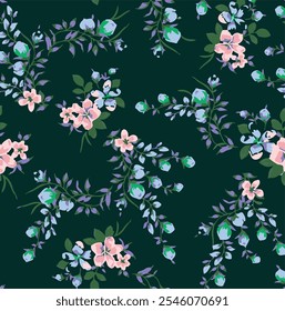 abstract, vector, monochrome, big flowers, all over textiles design, illustration digital image can be used for wrapping paper