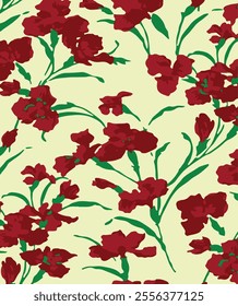 abstract, vector, monochrome, big flowers, all over textiles design, illustration digital image can be used for wrapping paper