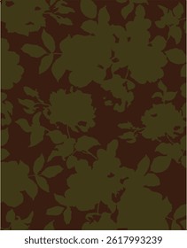 abstract, vector, monochrome, big flowers, all over textiles design, illustration digital image can be used for wrapping paper