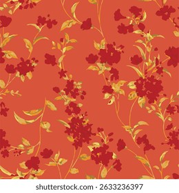 abstract, vector, monochrome, big flowers, all over textiles design, illustration digital image can be used for wrapping paper
