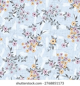 abstract, vector, monochrome, big flowers, all over textiles design, illustration digital image can be used for wrapping paper